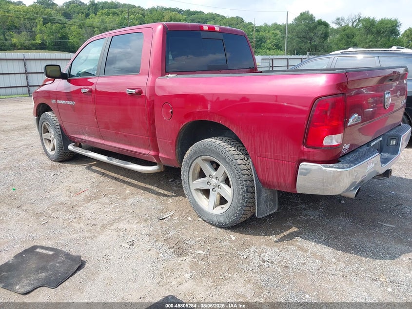 Vin: 1c6rd7lt4cs258497, lot: 46304130, ram 1500 big horn 20123