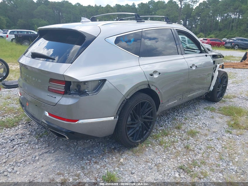 Vin: kmuhcesc7ru148373, lot: 46304155, genesis gv80 3.5t awd 20244