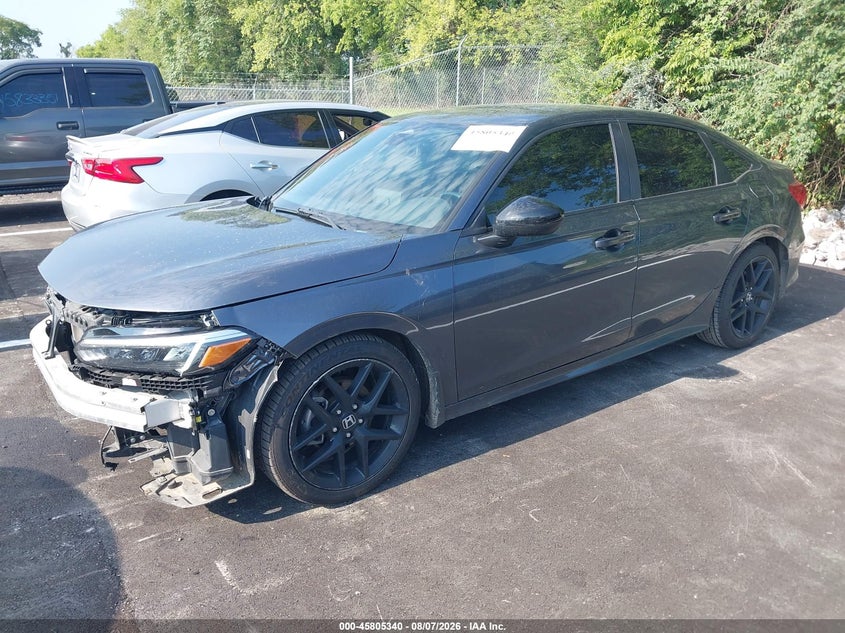 Vin: 2hgfe2f58nh522258, lot: 46304184, honda civic sport 20222