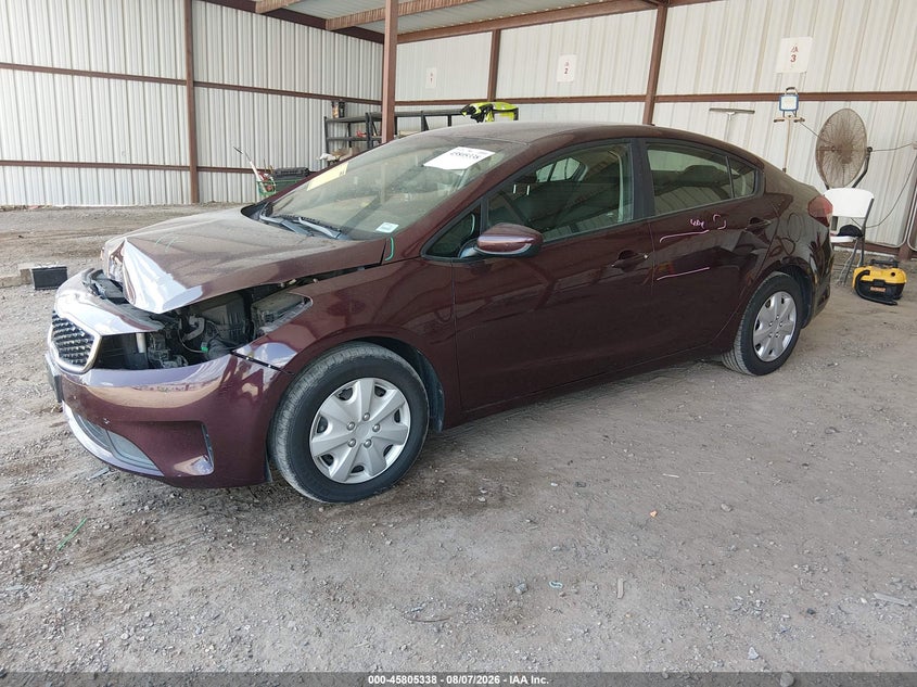 Vin: 3kpfk4a75je260409, lot: 46304185, kia forte lx 20182