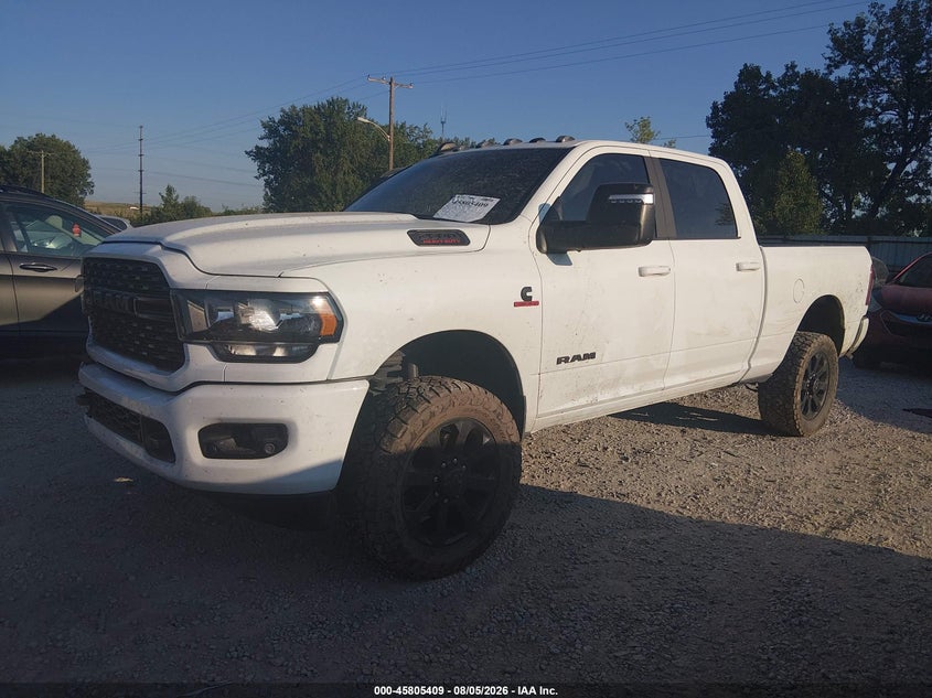 Vin: 3c6ur5dl7rg270111, lot: 46304255, ram 2500 big horn  4x4 6'4 box 20242