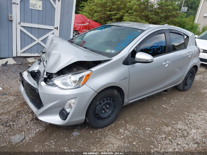 Vin: jtdkdtb31f1583610, lot: 46304303, toyota prius c two 20152