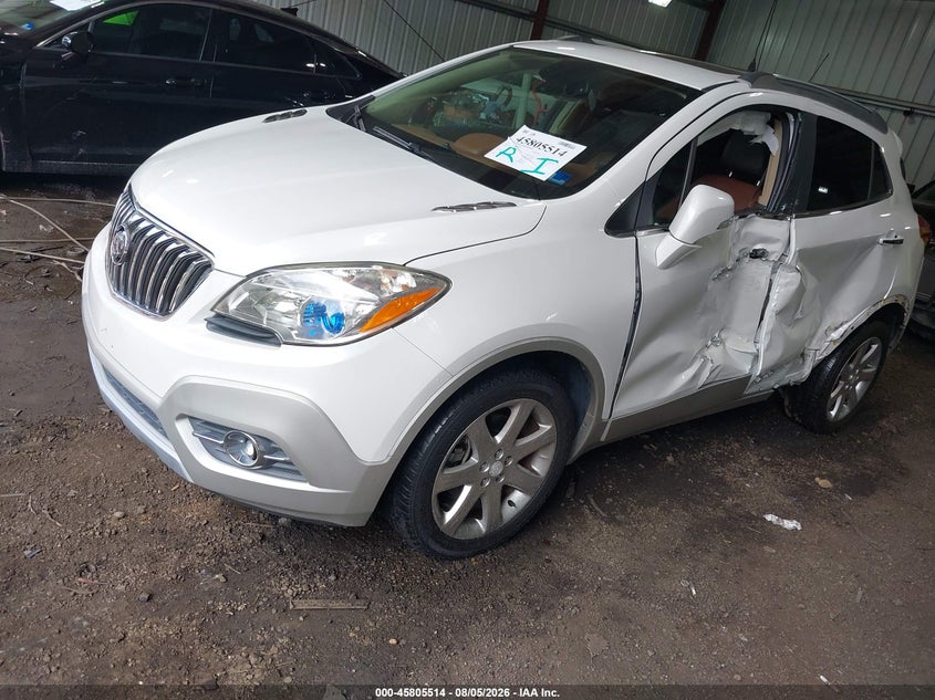 Vin: kl4cjcsb2fb246744, lot: 46304360, buick encore leather 20152