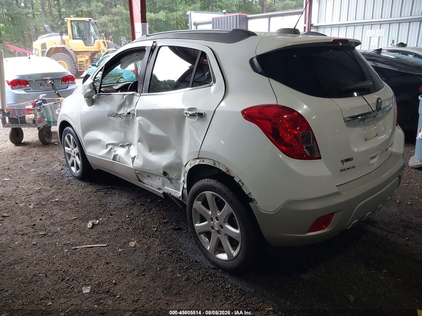 Vin: kl4cjcsb2fb246744, lot: 46304360, buick encore leather 20153