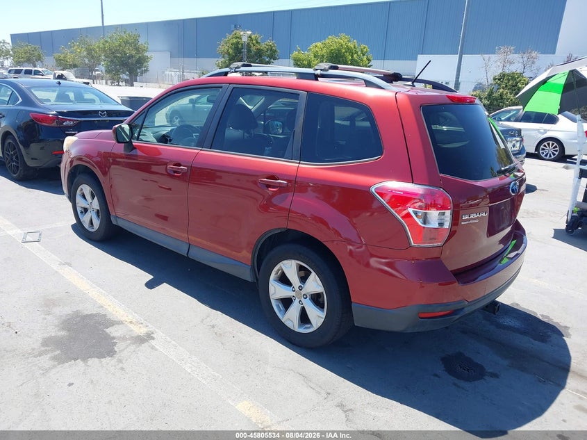 Vin: jf2sjadc9fg550735, lot: 46304379, subaru forester 2.5i premium 20153