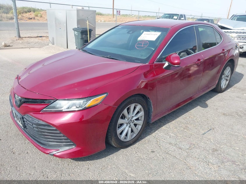 Vin: 4t1b11hkxju055370, lot: 46304395, toyota camry le 20182
