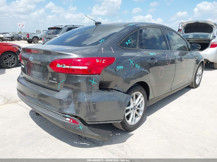 Vin: 1fadp3f27fl243745, lot: 46304418, ford focus se 20154