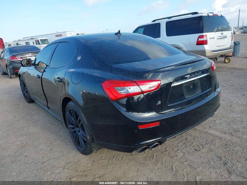 Vin: zam57rss6h1249800, lot: 46304437, maserati ghibli s 20173