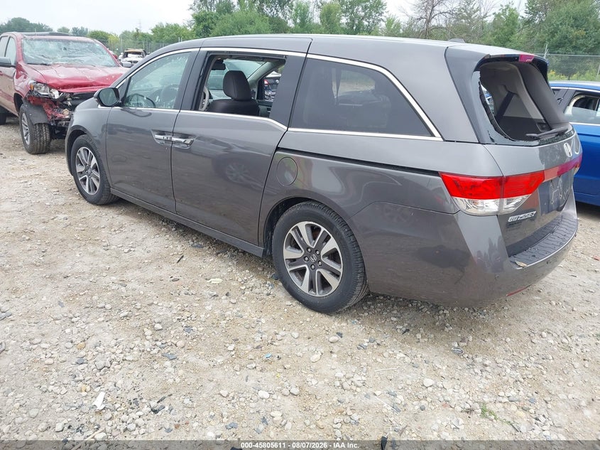 Vin: 5fnrl5h98fb054087, lot: 46304457, honda odyssey touring/touring elite 20153