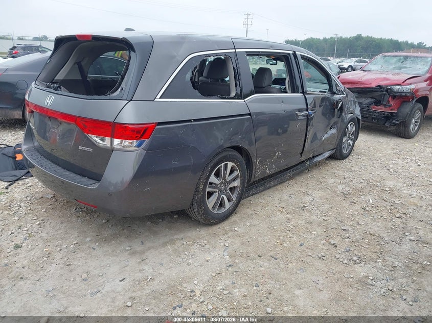 Vin: 5fnrl5h98fb054087, lot: 46304457, honda odyssey touring/touring elite 20154