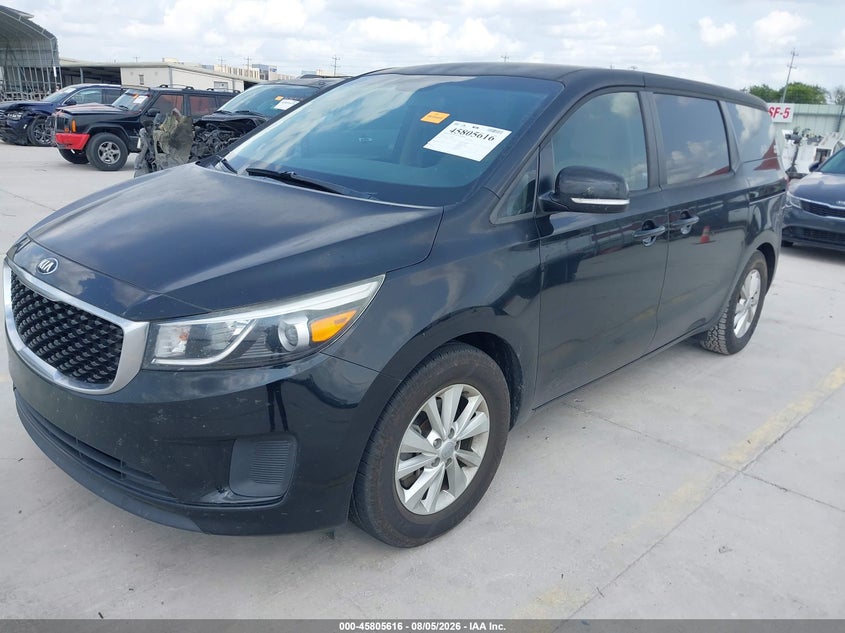 Vin: kndmb5c13j6401229, lot: 46304462, kia sedona lx 20182