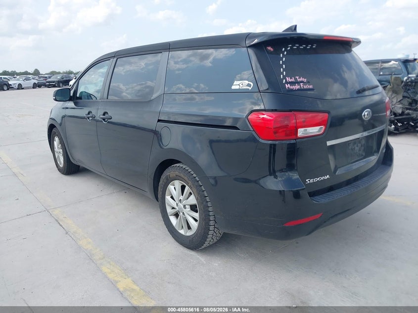 Vin: kndmb5c13j6401229, lot: 46304462, kia sedona lx 20183