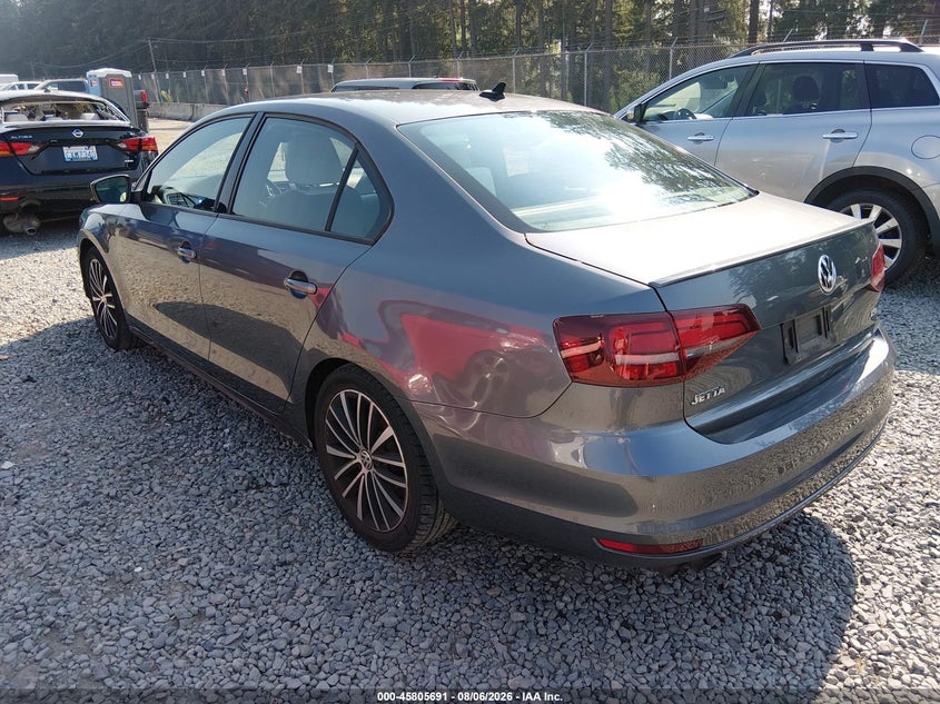 Vin: 3vwd17aj5gm391200, lot: 46304537, volkswagen jetta 1.8t sport 20163