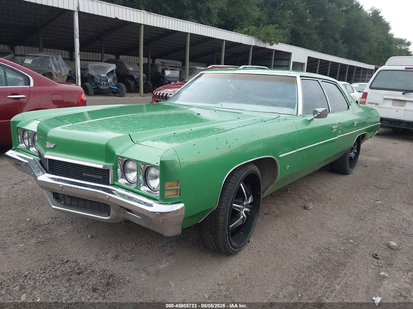 1971 Chevrolet Impala, Удар сзади, IAAI, VIN 1M69H2J148464 — фото 2