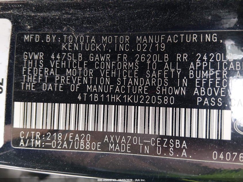 TOYOTA CAMRY - zdjęcie 9