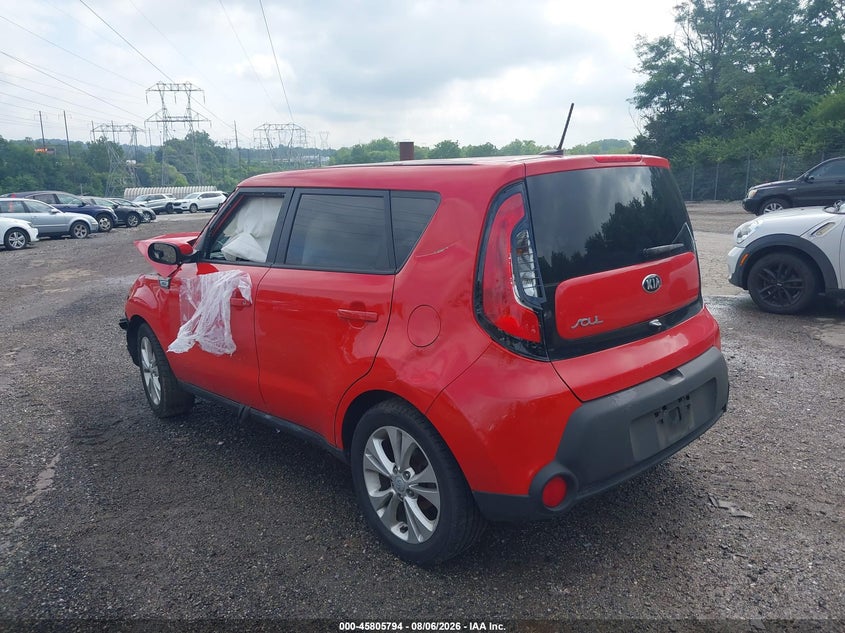 Vin: kndjp3a58f7814716, lot: 46304640, kia soul + 20153