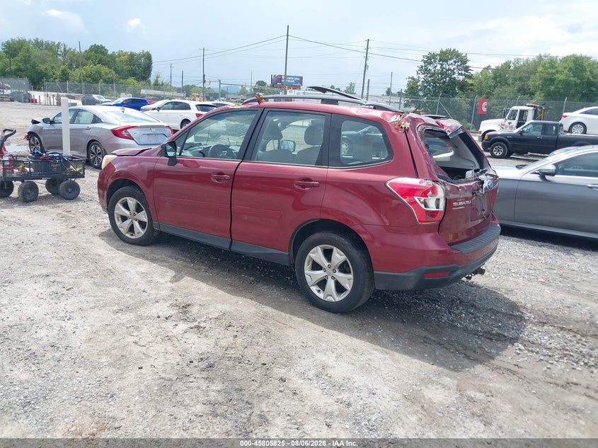 Vin: jf2sjabc6fh461377, lot: 46304671, subaru forester 2.5i 20153