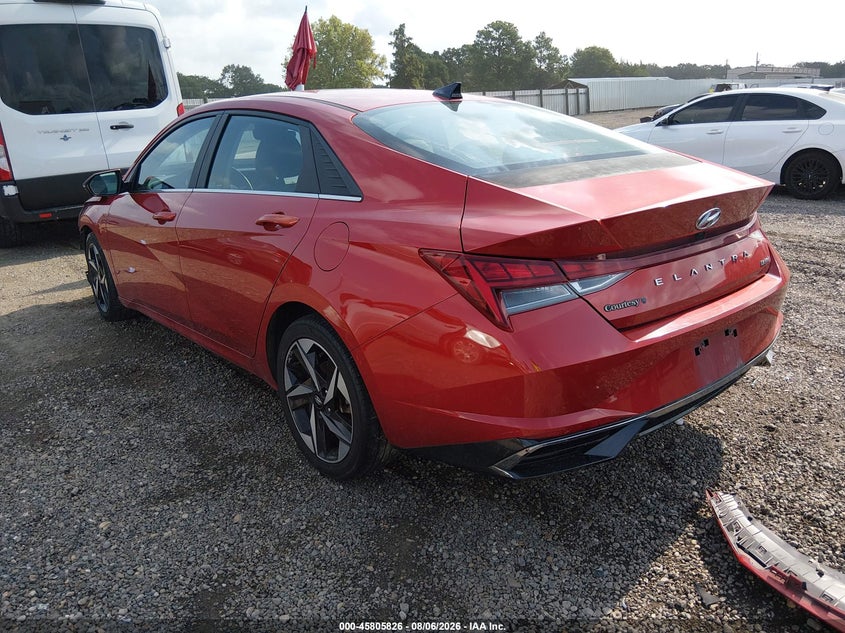 Vin: kmhlp4ag9mu115265, lot: 46304672, hyundai elantra limited 20213