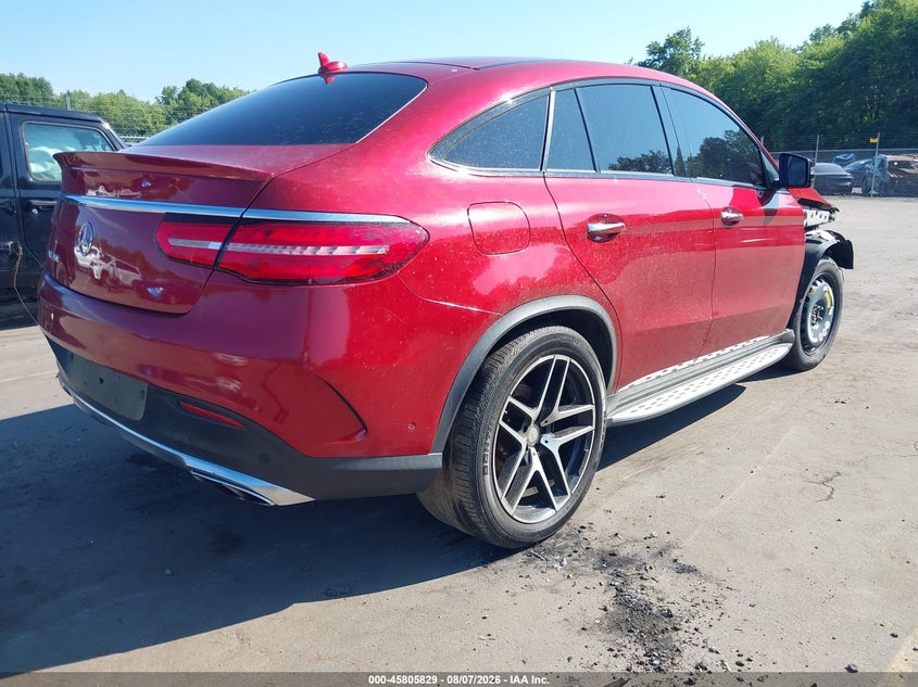Vin: 4jged6ebxga037161, lot: 46304673, mercedes-benz gle 450 amg coupe 4matic 20164