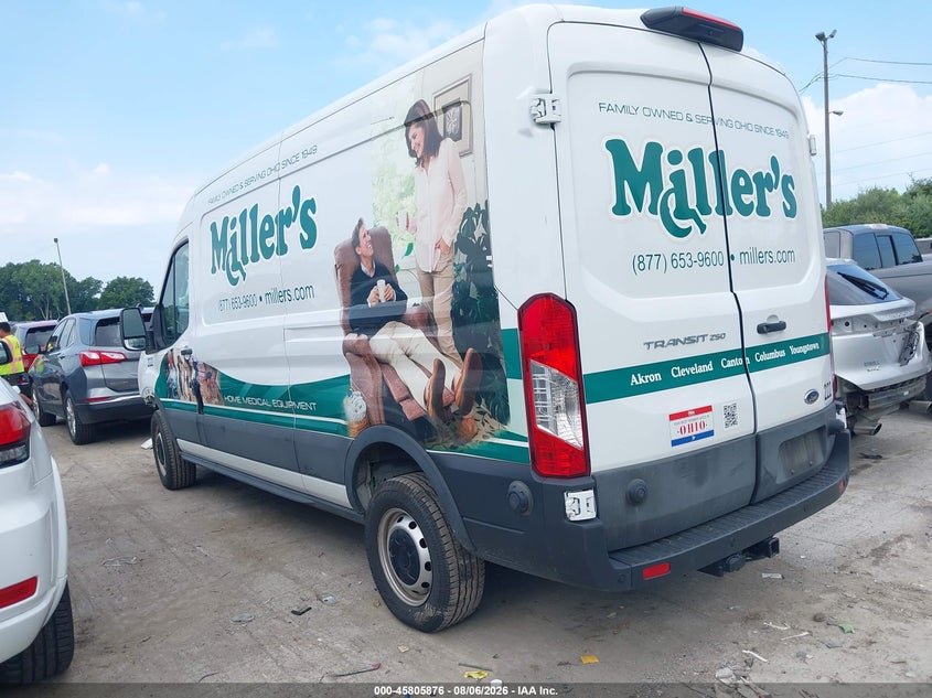 Vin: 1ftbr1c85rkb58048, lot: 46304722, ford transit-250 20243