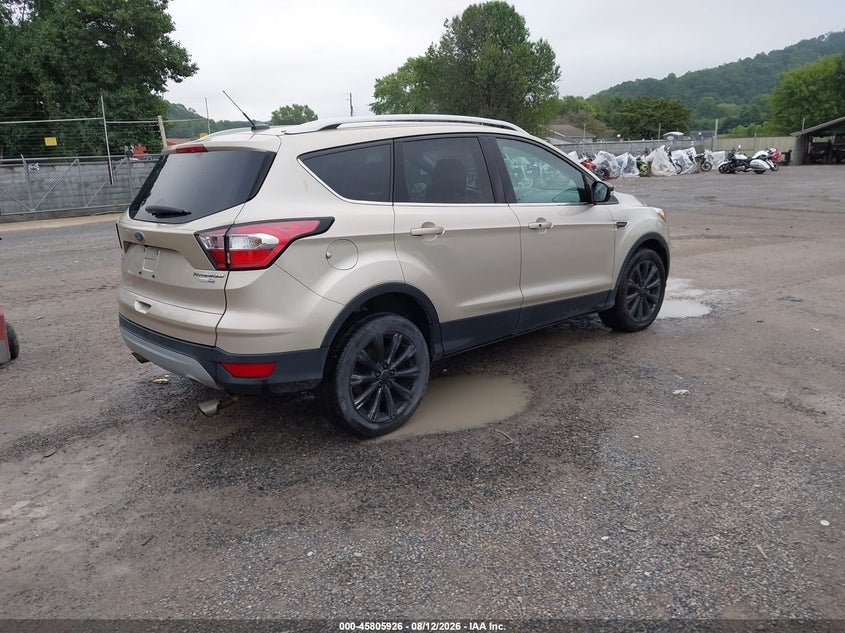 Vin: 1fmcu9jd1hue46018, lot: 46304772, ford escape titanium 20174