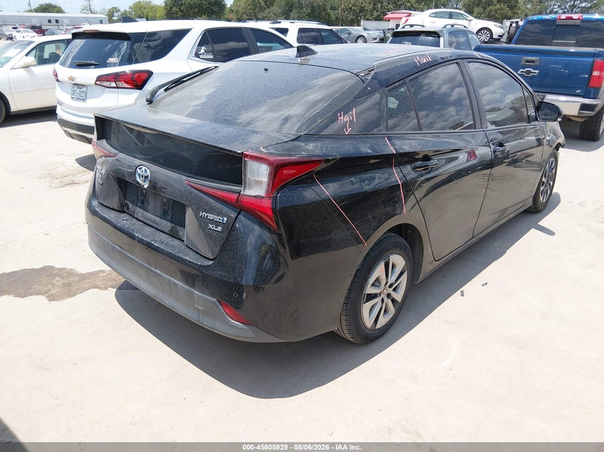 Vin: jtdkarfu7k3089328, lot: 46304775, toyota prius xle 20194