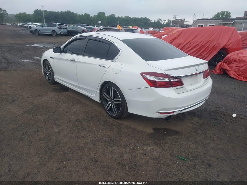 Vin: 1hgcr2f65ga199157, lot: 46304783, honda accord sport 20163
