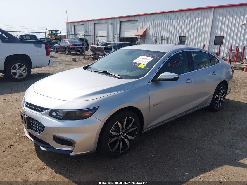Vin: 1g1zd5st1jf291938, lot: 46304784, chevrolet malibu lt 20182
