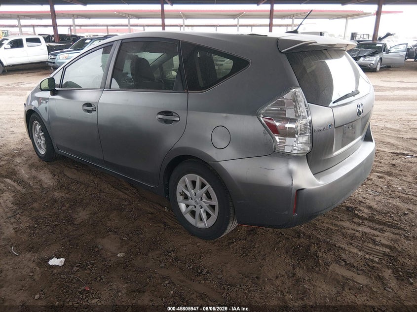 Vin: jtdzn3eu3c3121355, lot: 46304793, toyota prius v three 20123