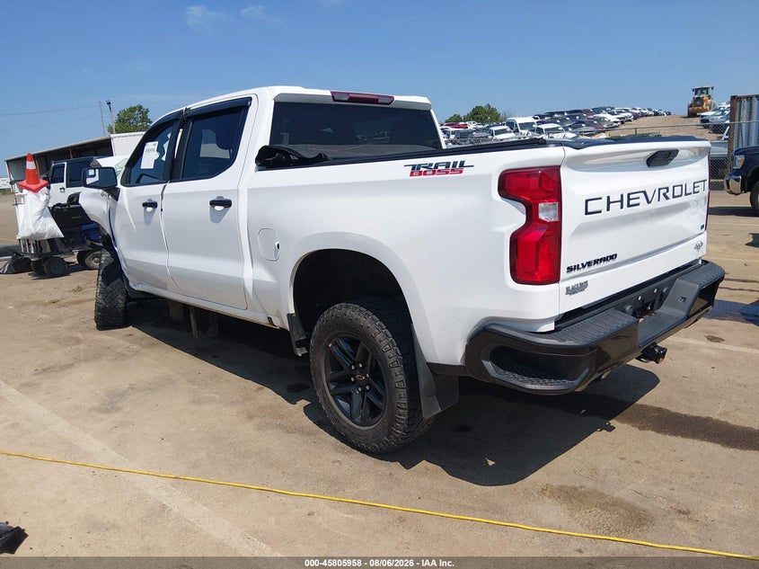 Vin: 1gcpyfed2mz273089, lot: 46304804, chevrolet silverado 1500 4wd  short bed lt trail boss 20213
