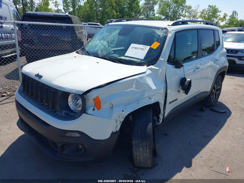 Vin: zaccjbbb4hpe93868, lot: 46304832, jeep renegade altitude 20172