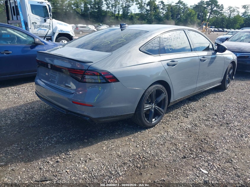 Vin: 1hgcy2f79sa009901, lot: 46304857, honda accord hybrid sport-l 20254
