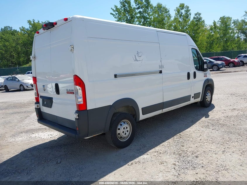 Vin: 3c6trvdg5je133649, lot: 46304874, ram promaster 2500 high roof 159 wb 20184