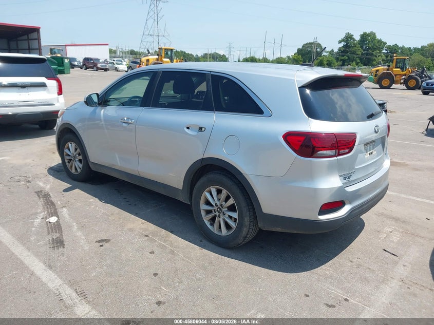 Vin: 5xypg4a50kg519042, lot: 46304890, kia sorento 3.3l lx 20193