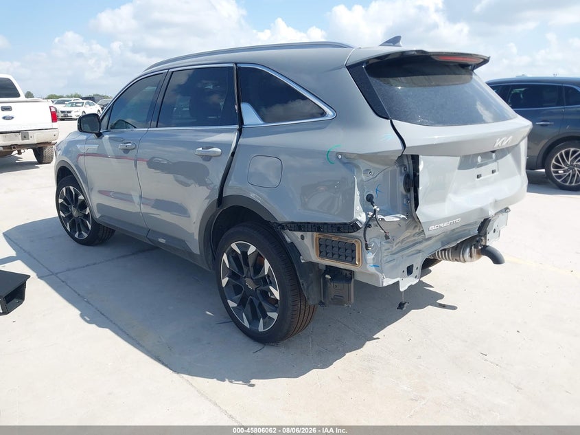 Vin: 5xyrh4jf8tg437270, lot: 46304907, kia sorento ex 20263