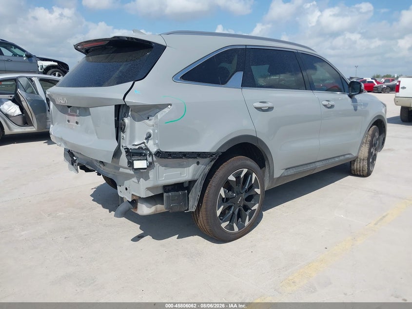 Vin: 5xyrh4jf8tg437270, lot: 46304907, kia sorento ex 20264