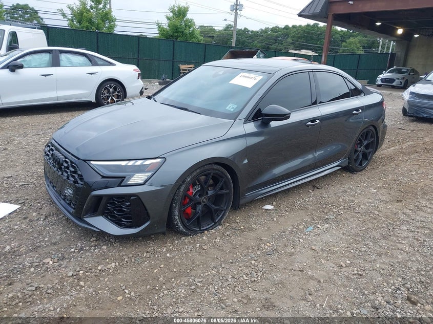 Vin: wuag4dgy5pa910241, lot: 46304922, audi rs 3 tfsi quattro s tronic 20232