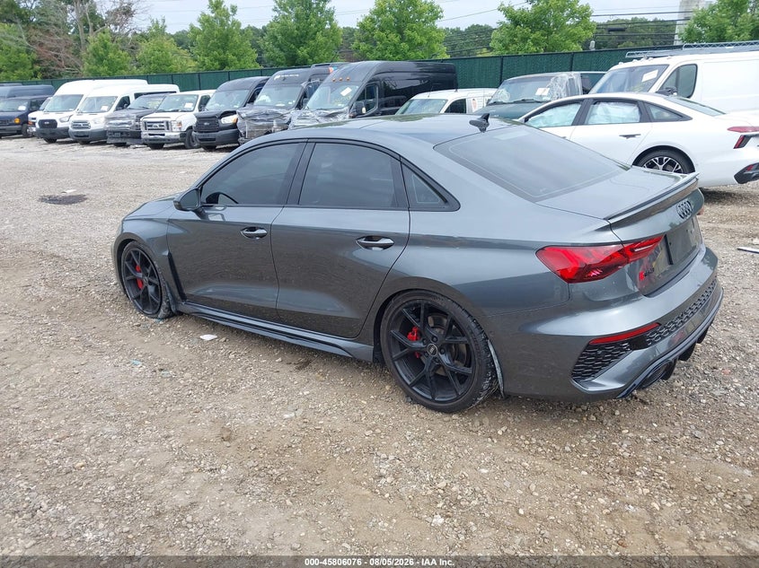 Vin: wuag4dgy5pa910241, lot: 46304922, audi rs 3 tfsi quattro s tronic 20233