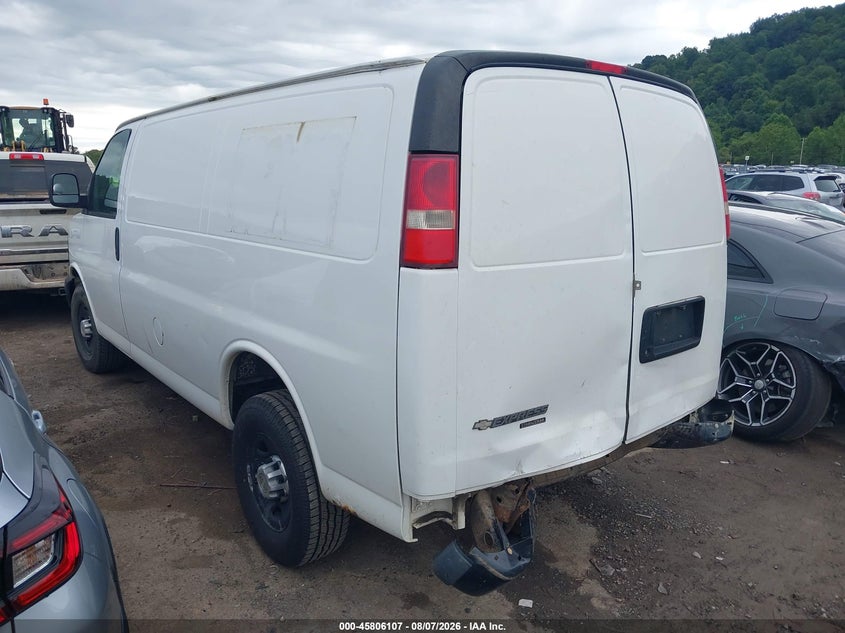 Vin: 1gczgtbgxe1112594, lot: 46304953, chevrolet express 3500 work van 20143
