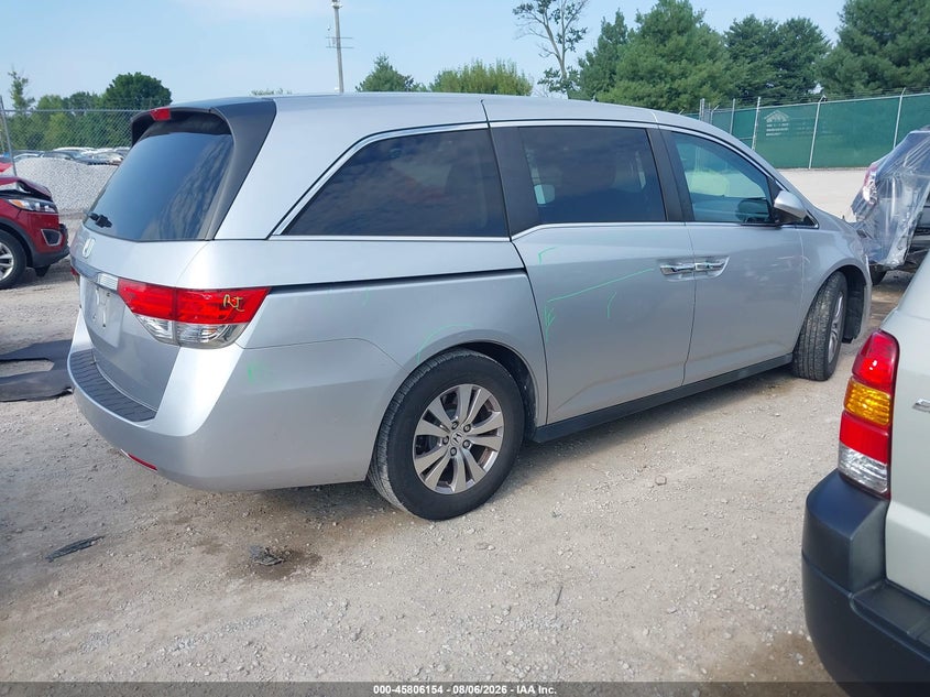 Vin: 5fnrl5h4xeb076739, lot: 46305000, honda odyssey ex 20144