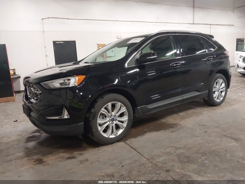 Vin: 2fmpk4k9xlbb55939, lot: 46305024, ford edge titanium 20202