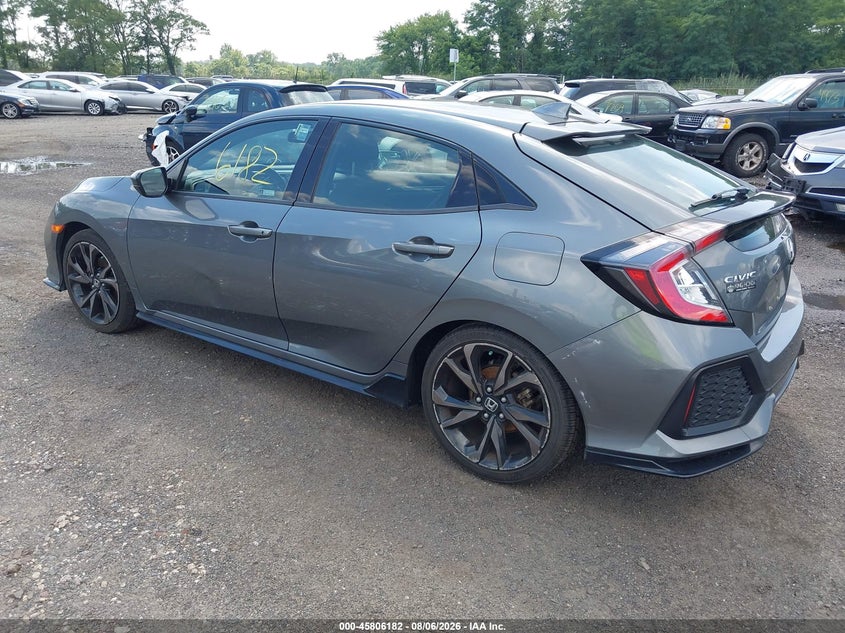 Vin: shhfk7h48ku210918, lot: 46305028, honda civic sport 20193