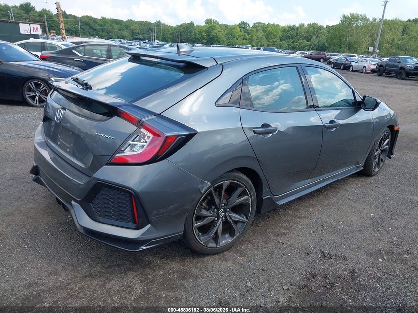 Vin: shhfk7h48ku210918, lot: 46305028, honda civic sport 20194