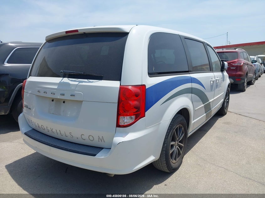 Vin: 2c4rdgbg3gr237080, lot: 46305032, dodge grand caravan se plus 20164