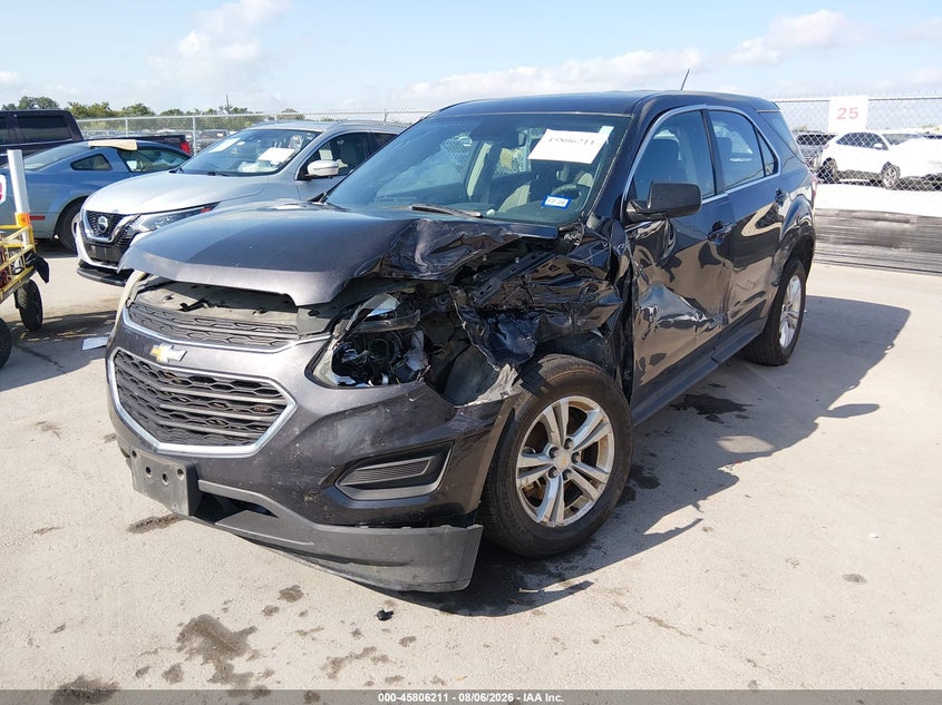 Vin: 2gnalbek4g6234474, lot: 46305057, chevrolet equinox ls 20162