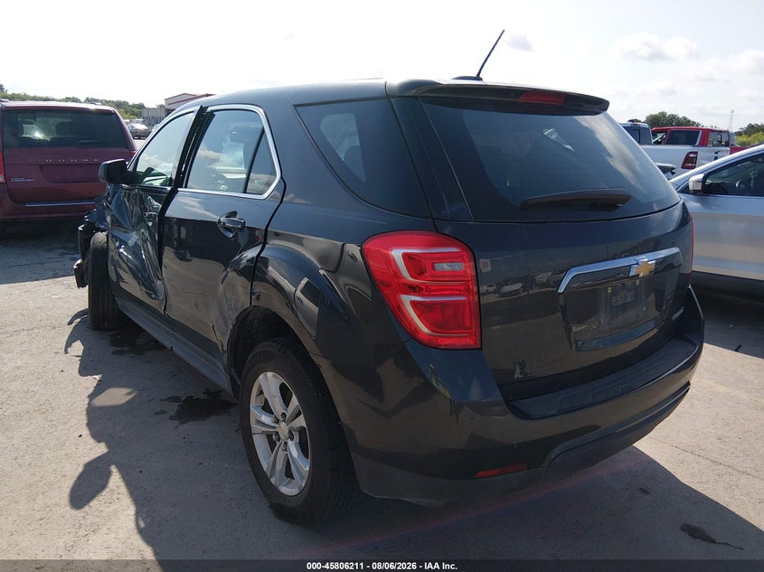 Vin: 2gnalbek4g6234474, lot: 46305057, chevrolet equinox ls 20163