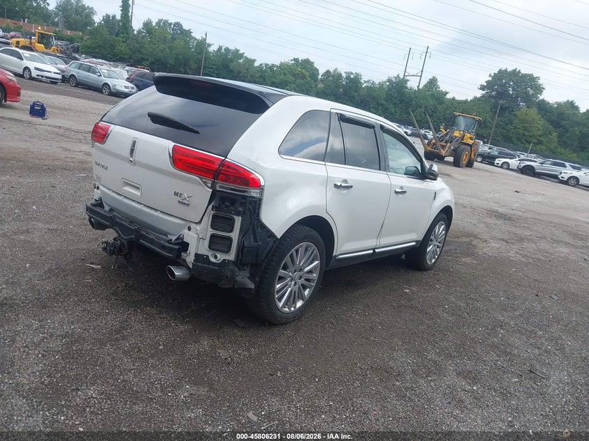 Vin: 2lmdj8jk6dbl11188, lot: 46305077, lincoln mkx 20134