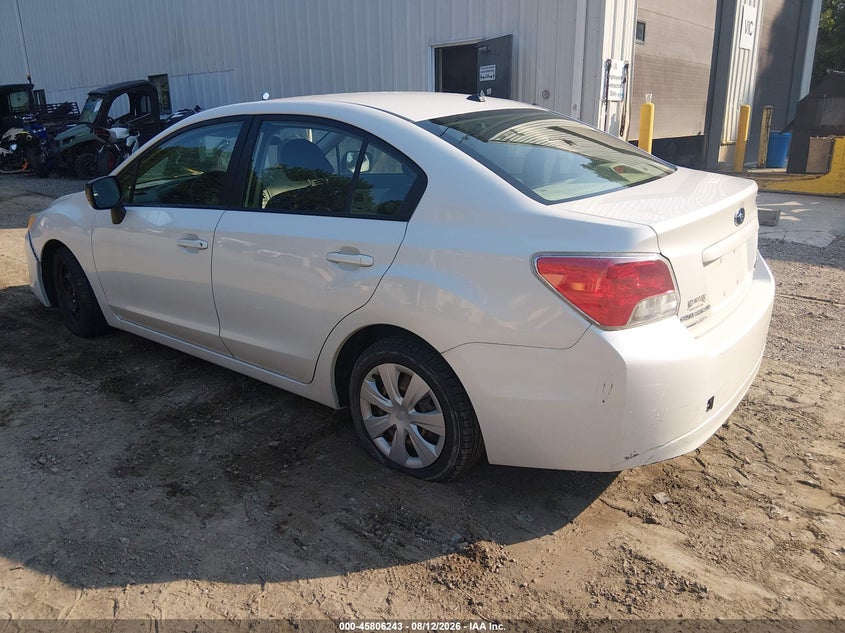 2014 SUBARU IMPREZA SEDAN 2.0L H-4 DOHC, VVT, 148HP