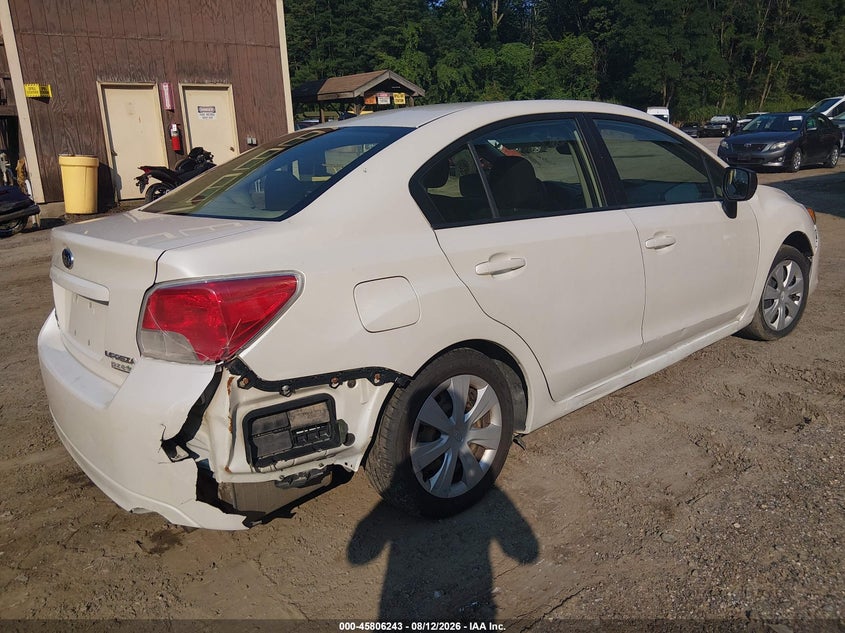 2014 SUBARU IMPREZA SEDAN 2.0L H-4 DOHC, VVT, 148HP