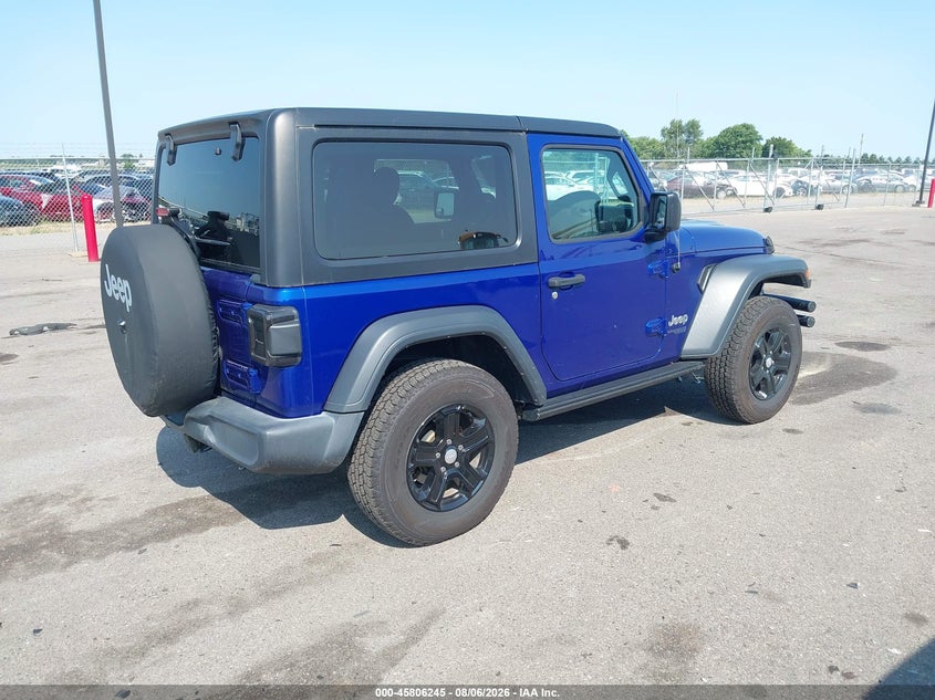 Vin: 1c4gjxag8jw174333, lot: 46305091, jeep wrangler sport s 4x4 20184